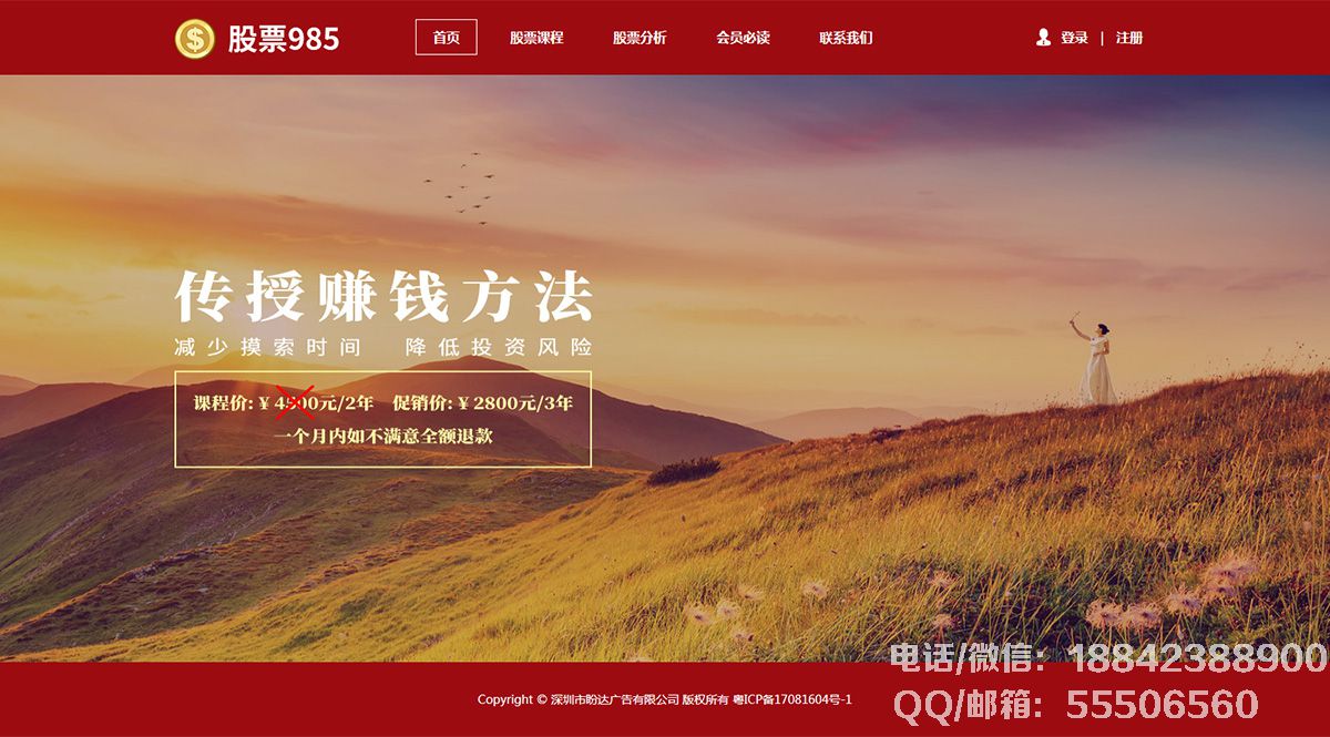 盼达广告网站案例